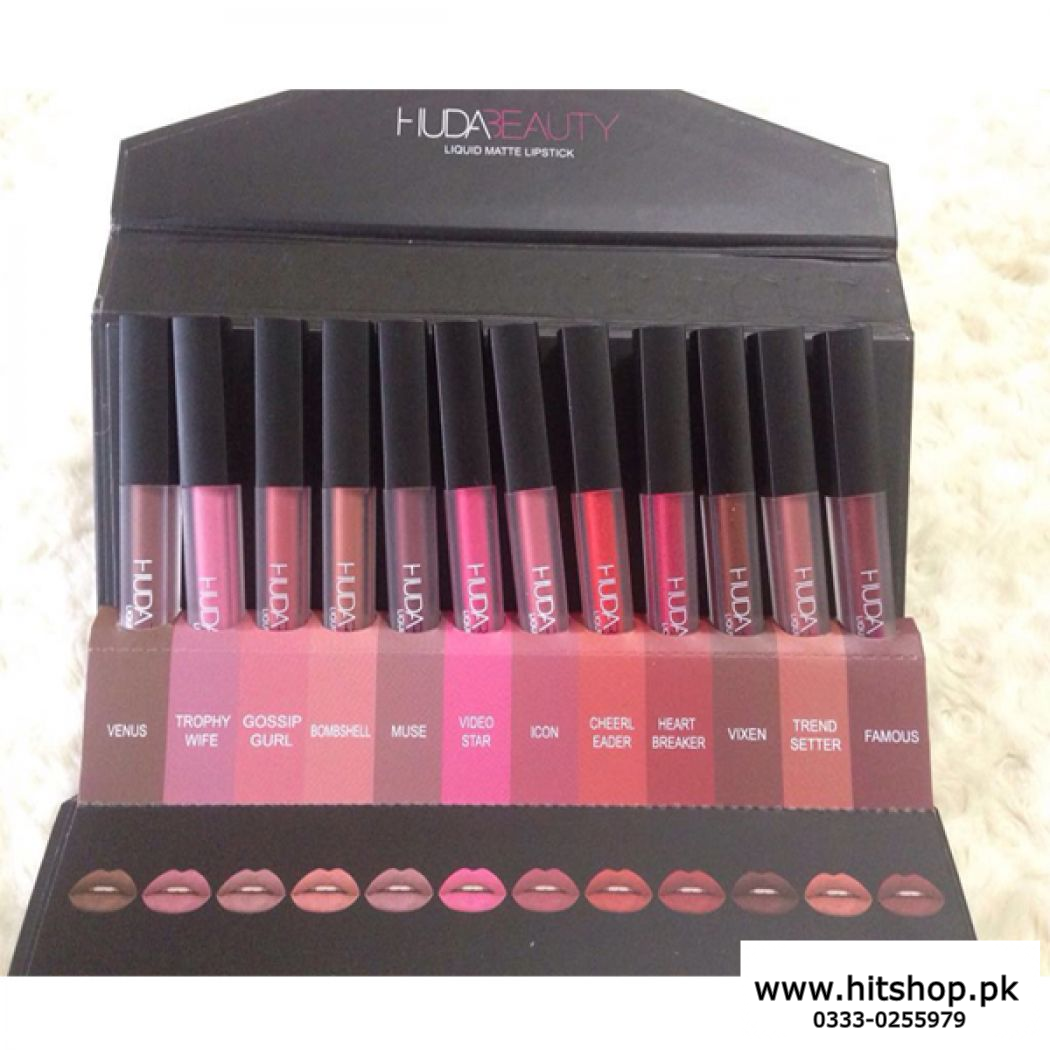 Set of 6 Huda Beauty Latest Collection Lip Gloss Top Classy